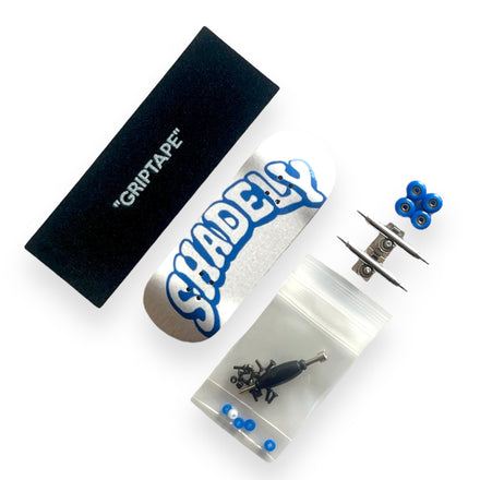 Shadely Blue Team Fingerboard Complete + Collector Frame