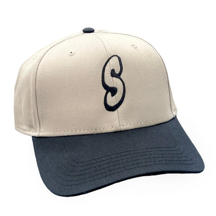 Shadely S Logo Two-tone Hat Black/Khaki